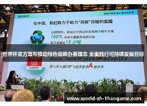 世界杯官方宣布推动绿色低碳办赛理念 全面践行可持续发展目标 世界杯官方宣布推动绿色低碳办赛理念 全面践行可持续发展目标